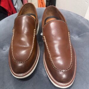 Johnston & Murphy Tan Leather Slip-Ons
